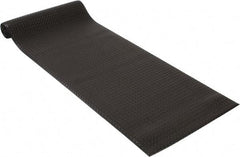 PRO-SAFE - 12' Long x 3' Wide, Dry Environment, Anti-Fatigue Matting - Black, Vinyl with Vinyl Sponge Base, Beveled on 4 Sides - Apex Tool & Supply
