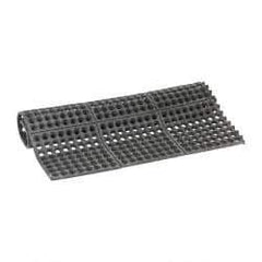 PRO-SAFE - 3' Long x 3' Wide x 5/8" Thick, Anti-Fatigue Modular Matting Tiles - Black, For Dry & Wet Areas, Series Pro-Safe - Apex Tool & Supply