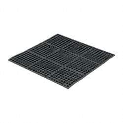 PRO-SAFE - 3' Long x 3' Wide x 5/8" Thick, Anti-Fatigue Modular Matting Tiles - Black, For Dry & Wet Areas, Series Pro-Safe - Apex Tool & Supply