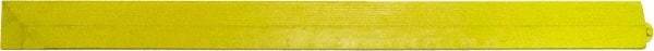 PRO-SAFE - 3.25' Long x 0.25' Wide, Anti-Fatigue Modular Matting Ramp Edge - Female, Yellow, For Dry & Wet Areas - Apex Tool & Supply