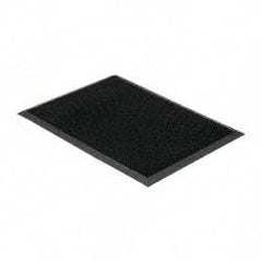PRO-SAFE - 32 Inch Long x 2 Ft. Wide, SBR Rubber Surface, Bristle Surface Entrance Matting - 5/8 Inch Thick, Indoor and Outdoor, SBR Rubber, Black - Apex Tool & Supply