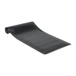 PRO-SAFE - 10' Long x 3' Wide, Dry Environment, Anti-Fatigue Matting - Black, Vinyl with Vinyl Sponge Base, Beveled on 4 Sides - Apex Tool & Supply