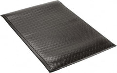 PRO-SAFE - 3' Long x 2' Wide, Dry Environment, Anti-Fatigue Matting - Black, Vinyl with Vinyl Sponge Base, Beveled on 4 Sides - Apex Tool & Supply