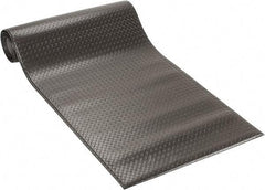 PRO-SAFE - 12' Long x 3' Wide, Dry Environment, Anti-Fatigue Matting - Black, Vinyl with Vinyl Sponge Base, Beveled on 4 Sides - Apex Tool & Supply
