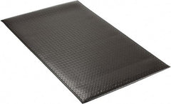 PRO-SAFE - 5' Long x 3' Wide, Dry Environment, Anti-Fatigue Matting - Black, Vinyl with Vinyl Sponge Base, Beveled on 4 Sides - Apex Tool & Supply