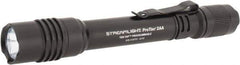 Streamlight - White LED Bulb, 250 Lumens, Industrial/Tactical Flashlight - Black Aluminum Body, 2 AA Batteries Included - Apex Tool & Supply