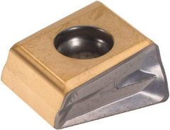 Iscar - T490 LNHT1306 Grade IC830 Carbide Milling Insert - TiAlN/TiN Finish, 0.5138" Thick, 0.8mm Corner Radius - Apex Tool & Supply
