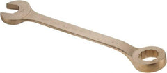 Ampco - 2-1/8" 12 Point Offset Combination Wrench - 15° Offset Angle, 22-3/4" OAL, Aluminum Bronze, Plain Finish - Apex Tool & Supply