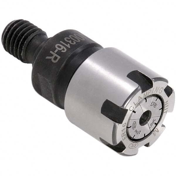 Techniks - 1mm x 10.5mm Threaded Shank ER ER16 Collet Chuck - Apex Tool & Supply