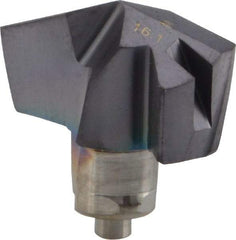 Iscar - Series ICM, 0.634" Diam Grade IC908 140° Replaceable Drill Tip - Carbide, TiAlN Finish, 16 Seat Size, Through Coolant - Apex Tool & Supply