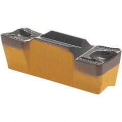 Iscar - 6008GRIP Y Grade IC8250, 6mm Cutting Width Carbide Grooving Insert - 3.6mm Max Depth of Cut, Neutral, 0.8mm Corner Radius, TiCN/Al2O3/TiN Finish - Apex Tool & Supply