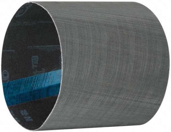 Metabo - 400 Grit Zirconia Alumina Coated Spiral Band - 4" Diam x 4" Wide, Very Fine Grade - Apex Tool & Supply