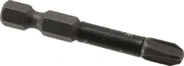 Wera - #3 Phillips Screwdriver Bit - 1/4" Hex Drive, 2" OAL - Apex Tool & Supply
