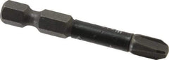 Wera - #3 Phillips Screwdriver Bit - 1/4" Hex Drive, 2" OAL - Apex Tool & Supply
