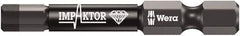 Wera - 5mm Hex Screwdriver Bit - 1/4" Drive, 2" OAL - Apex Tool & Supply
