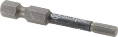 Wera - 4mm Hex Screwdriver Bit - 1/4" Drive, 2" OAL - Apex Tool & Supply