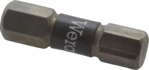 Wera - 6mm Hex Screwdriver Bit - 1/4" Drive, 1" OAL - Apex Tool & Supply