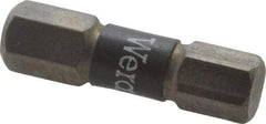 Wera - 6mm Hex Screwdriver Bit - 1/4" Drive, 1" OAL - Apex Tool & Supply