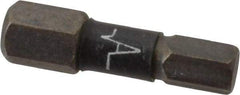 Wera - 5mm Hex Screwdriver Bit - 1/4" Drive, 1" OAL - Apex Tool & Supply