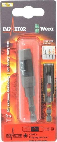 Wera - 1/4" Hex Bit Holder - 1/4" Hex Drive, 3" OAL - Apex Tool & Supply