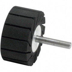 Dynabrade - 1" Wide x 2" Diam, Expander Wheel Spiral Band Drum - 1/4" Shank Diam, 7,500 RPM - Apex Tool & Supply