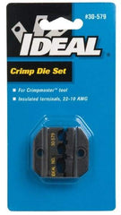 Ideal - Terminal Crimper - Insulated Terminal 22-10 AWG - Die Set Only Style - Apex Tool & Supply