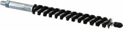 Schaefer Brush - 4" Brush Length, 1/2" Diam, Nylon Single Stem, Single Spiral Condenser Tube Brush - 6-1/4" Long, Nylon, 1/4-28 Male Connection - Apex Tool & Supply