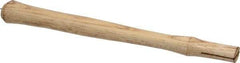 Made in USA - 14" Long Replacement Handle for Blacksmith Hammers - 1-3/16" Eye Length x 11/16" Eye Width, Hickory, Material Grade Type B - Apex Tool & Supply