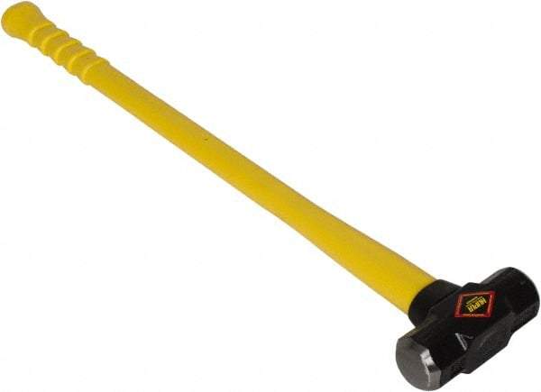 NUPLA - 6 Lb Head, Sledge Hammer - Steel Head, 2-1/8" Face Diam, Fiberglass Handle - Apex Tool & Supply
