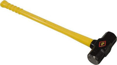 NUPLA - 12 Lb Head, Sledge Hammer - Steel Head, 2-1/2" Face Diam, Fiberglass Handle - Apex Tool & Supply