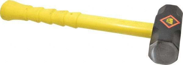 NUPLA - 6 Lb Head, 16" Long Sledge Hammer - Steel Head, 2-1/8" Face Diam, Fiberglass Handle - Apex Tool & Supply