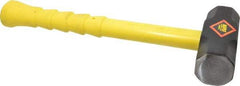 NUPLA - 6 Lb Head, 16" Long Sledge Hammer - Steel Head, 2-1/8" Face Diam, Fiberglass Handle - Apex Tool & Supply