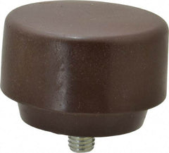 NUPLA - 3" Face Diam, Grade Soft, Brown Soft Face Hammer Tip - Plastic - Apex Tool & Supply
