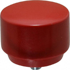 NUPLA - 2" Face Diam, Grade Medium, Red Hammer Tip/Face - Plastic - Apex Tool & Supply
