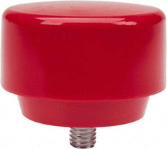 NUPLA - 3" Face Diam, Grade Medium, Red Hammer Tip/Face - Plastic - Apex Tool & Supply