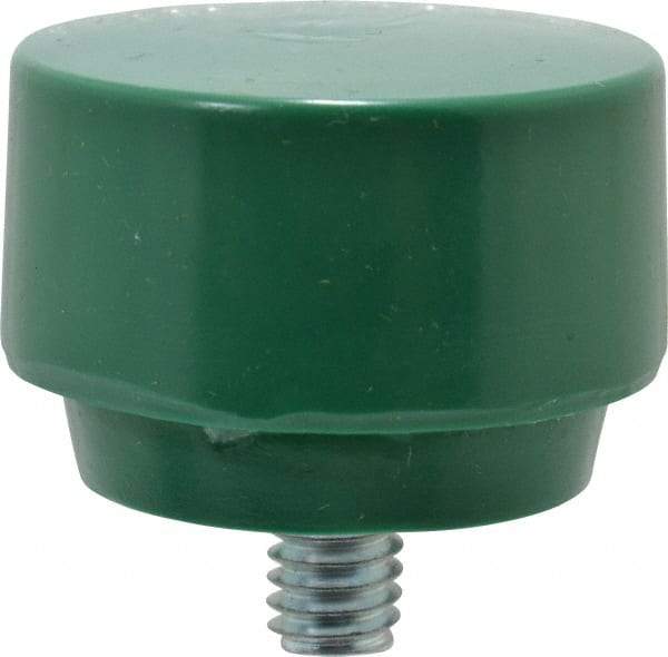 NUPLA - 1-1/2" Face Diam, Grade Tough, Green Hammer Tip/Face - Plastic - Apex Tool & Supply