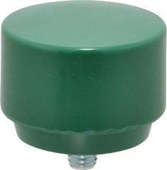NUPLA - 2" Face Diam, Grade Tough, Green Hammer Tip/Face - Plastic - Apex Tool & Supply
