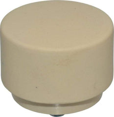 NUPLA - 2" Face Diam, Grade Medium Hard, Cream Hammer Tip/Face - Plastic - Apex Tool & Supply