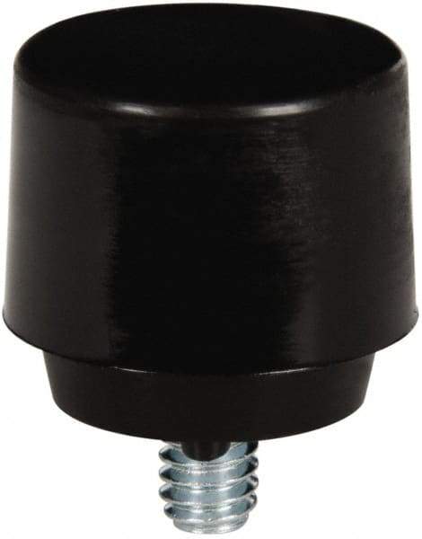 NUPLA - 1" Face Diam, Grade Hard, Black Hammer Tip/Face - Plastic - Apex Tool & Supply