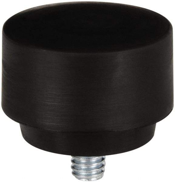 NUPLA - 1-1/2" Face Diam, Grade Hard, Black Hammer Tip/Face - Plastic - Apex Tool & Supply