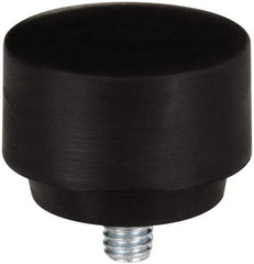 NUPLA - 1-1/2" Face Diam, Grade Hard, Black Hammer Tip/Face - Plastic - Apex Tool & Supply