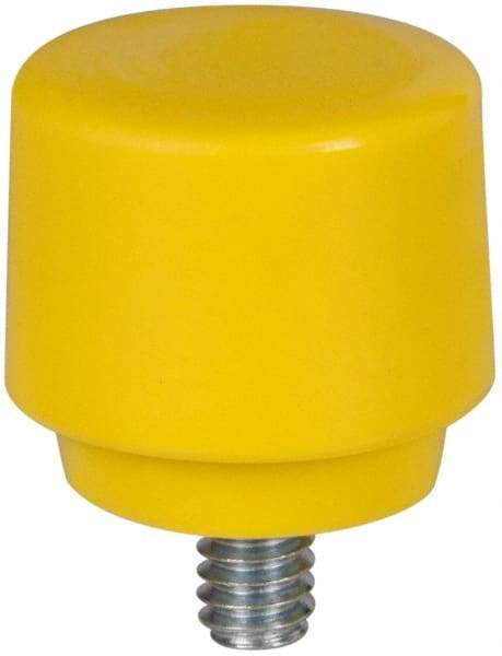 NUPLA - 1" Face Diam, Grade Extra Hard, Yellow Hammer Tip/Face - Plastic - Apex Tool & Supply