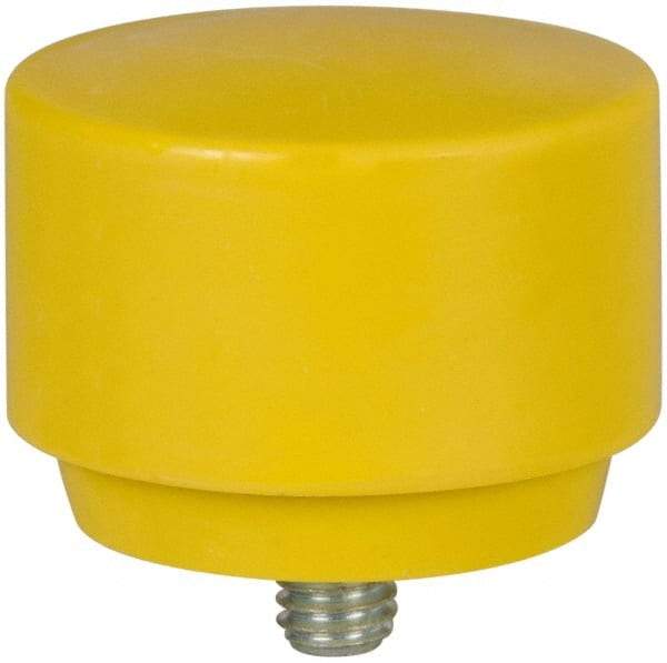 NUPLA - 2" Face Diam, Grade Extra Hard, Yellow Hammer Tip/Face - Plastic - Apex Tool & Supply