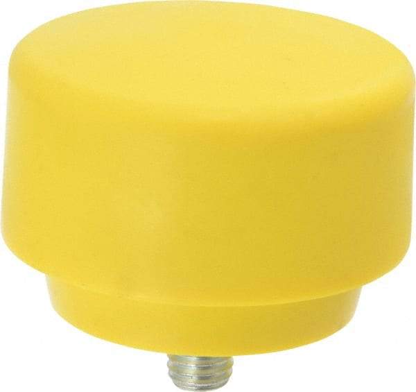 NUPLA - 3" Face Diam, Grade Extra Hard, Yellow Hammer Tip/Face - Plastic - Apex Tool & Supply