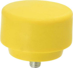 NUPLA - 3" Face Diam, Grade Extra Hard, Yellow Hammer Tip/Face - Plastic - Apex Tool & Supply