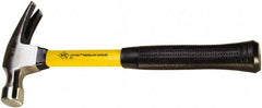 NUPLA - 1-1/4 Lb Head, Straight Rip Claw Standard Hammer - 14" OAL, Forged Steel Head, Fiberglass Handle with Grip - Apex Tool & Supply