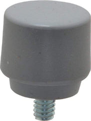 NUPLA - 1" Face Diam, Grade Extra Soft, Gray Soft Face Hammer Tip - Plastic - Apex Tool & Supply