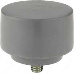 NUPLA - 2-1/2" Face Diam, Grade Extra Soft, Gray Soft Face Hammer Tip - Plastic - Apex Tool & Supply