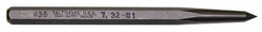 Mayhew - 7/32" Prick Punch - 5" OAL, Steel - Apex Tool & Supply