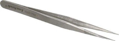 Aven - 4-3/4" OAL 3-SA Precision Tweezers - Straight, Subminiature Assembly - Apex Tool & Supply